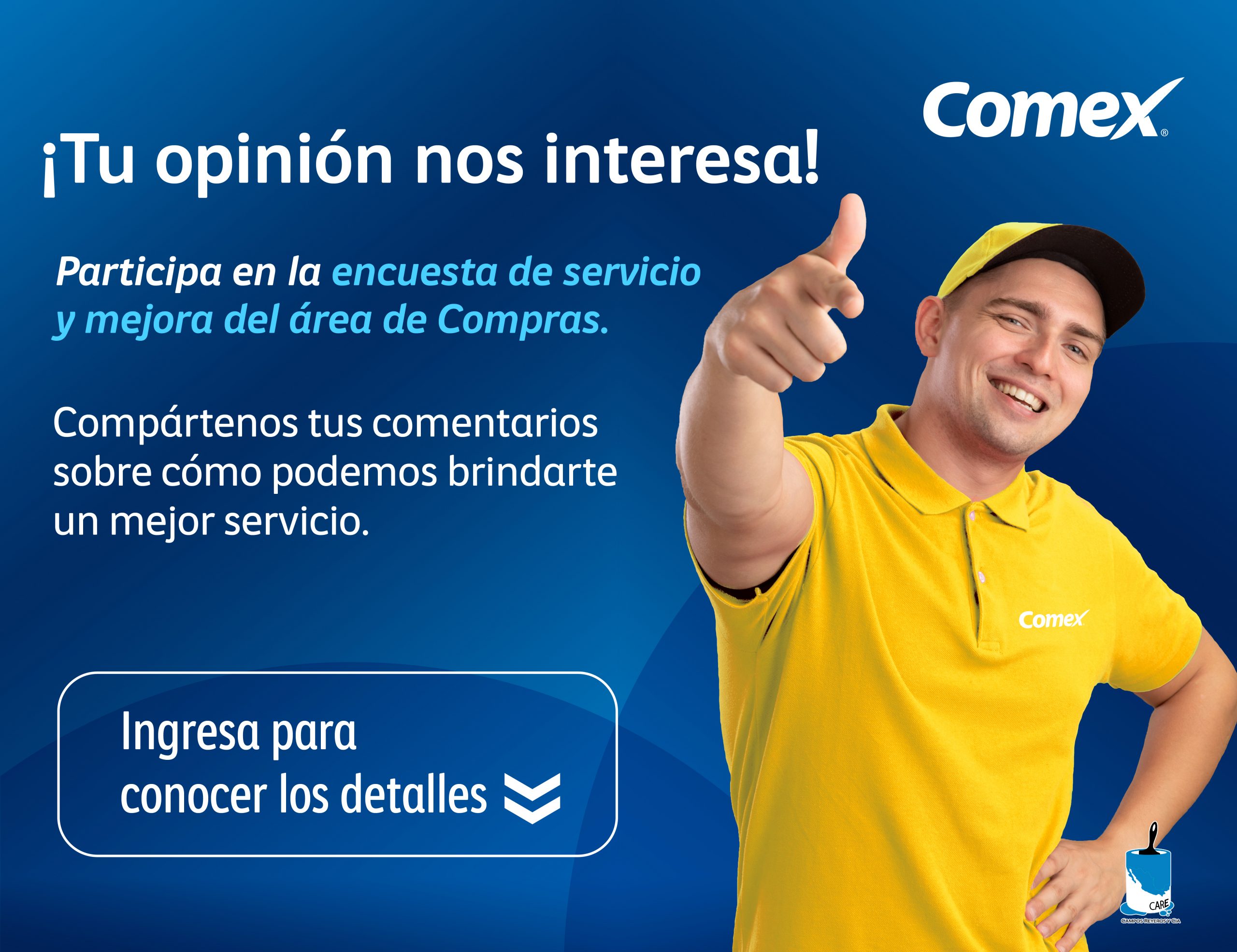 Participa en la encuesta de opinión del área de compras y reclamaciones