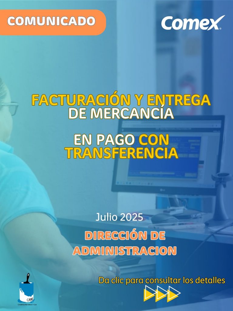 Medidas de facturación y entrega de mercancía en pago con transferencia