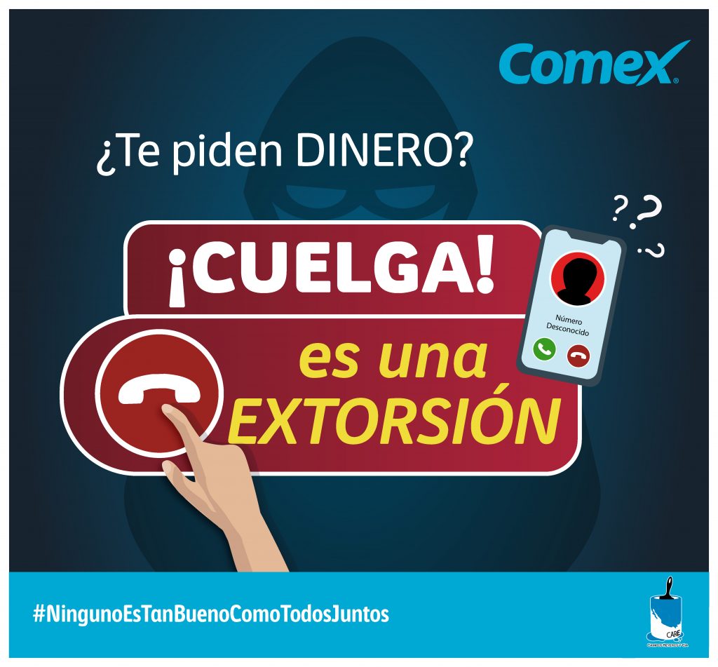 Sólo cuelga y reporta a tu jefe directo ante una extorsion
