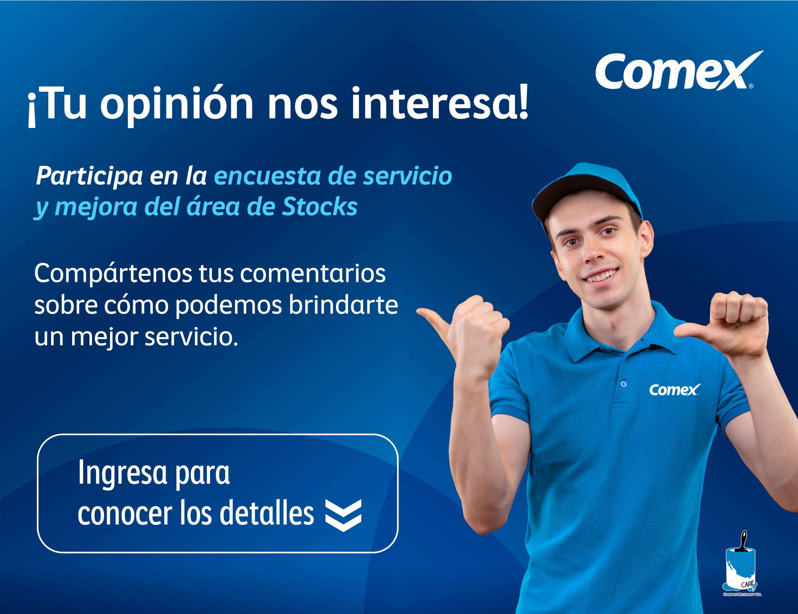 Participa en la encuesta de opinión del área de stocks